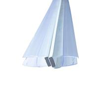 Bagnoxx 2x 2 m junta de ducha desplazada, junta magnética para mampara, vidrio 6 mm, 135° y 180°, transparente, burlete magnético para puerta de cristal o corredera, apertura a un lado