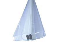 Bagnoxx 2x 2m junta magnética para puertas de ducha, grosor de vidrio 6mm, ángulo de cierre 180 grados, puerta corredera o abatible, labio de ducha de PVC