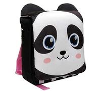 Bagoose Animals-Mochila Infantil Oso Panda, Con cremallera, Varios compartimentos, Tamaño 26 cms, Color negro, Producto oficial (CyP Brands)