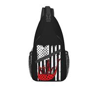 Bagpipe Bagpiper USA Flag Pride Cross Chest Bag Sling Mochila Moda Senderismo Daypack Unisex Chest Shoulder Bag