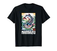 Bagre japonés Kanji Namazu Retro Anime Japón Souvenir Camiseta