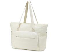 BAGROUPS Bolsa de Viaje 40x30x15 Air France British Airways 20L Ligera e Impermeable Bolsas Deporte Bolso Gimnasio con Correa para Yoga,Mujer Travel Bag Bolsos de Viaje Fin de Semana Hospital Beige