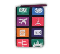 BAGS BUNNY - Funda de pasaporte familiar duradera para tu documento más importante que es tan único como tus aventuras. Se adapta fácilmente a 4 pasaportes con otros documentos de viaje., negro, M