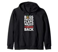 Bags Packed Flaps Waxed No Turning Back Travel Tourist ||- Sudadera con Capucha