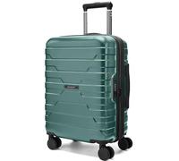 BAGSMART Equipaje de mano aprobado por aerolíneas de 22 x 14 x 9 pulgadas con ruedas giratorias, equipaje ligero de 20 pulgadas con bloqueo TSA, maletas de transporte de carcasa dura expandibles para