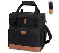 BAGSPRITE Bolsa de viaje para cafetera compatible con Keurig K-Mini o K-Mini Plus, funda de transporte para cafetera de una sola porción con múltiples bolsillos para cápsulas K-Cup, bolsa de