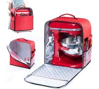 Bagsprite - Funda para batidora amasadora de pedestal, compatible con la batidora KitchenAid, almacenamiento para modelos de vaso de 5,7/6,6/7,6 litros, bolsillos laterales para accesorios de cocina