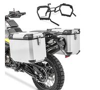 Bagtecs Maletas Laterales ALU + Soporte per BMW R 1250 GS Adventure 19-23 QP48 Plata