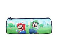 BAGTROTTER Estuche escolar redondo Super Mario Azul