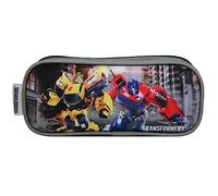 Bagtrotter Hasbro Transformers - Estuche Escolar (2 Compartimentos), Color Gris