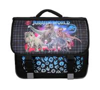 Bagtrotter Mochila escolar 38 cm con solapa reversible Jurassic World Negro