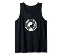 Bagua Espejo Feng Shui Diseño Yin/Yang Ocho Trigramas Símbolo Camiseta sin Mangas