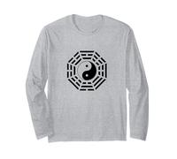 Bagua Espejo Feng Shui Diseño Yin/Yang Ocho Trigramas Símbolo Manga Larga