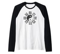 Bagua Yin Yang SÍMBOLO I Ching TAOÍSMO Tai CHI Feng Shui PAKUA Camiseta Manga Raglan