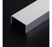 Baguette de aluminio con canal en U para azulejos, 100 cm, 3 piezas, excepcional ili, perfil para proyectos Renovat (opt 7,25 mm)