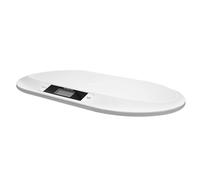 Bagyaluu Báscula para bebé de 20 kg de capacidad, 10 g de precisión | Báscula digital con pantalla LCD y función de tara, para bebés y animales pequeños, funciona con pilas, color blanco