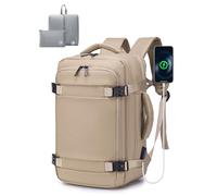 BAGZY 20L Mochila Viaje Cabina Avion 40x20x25 para Ryanair Equipaje de Mano 40x25x20 Impermeable Mochilas de Viagem Antirrobo Bolso de Viaje para Portatil de 14 Pulgadas Escuela Trabajo Mujer Hombre