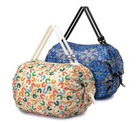 BAGZY 2X pequeño Bolso de Viaje Ligero para Ryanair Bolso de Compras Plegable con Cierre de Cremallera Práctico para Bolsos de Viaje para el Gimnasio Camping Weekender Cabina Hospital Deporte
