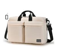 BAGZY Bolsa de Viaje 40x30x10cm para Lufthansa British Airways Air France Plegable Bolsa de Equipaje de Mano 20L Impermeable Bolso de Fin de Semana Ligera Bolso de Deporte para Mujer Hombre Beige