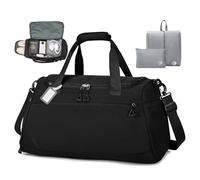 BAGZY Bolsa de Viaje 55x35x25cm para Iberia Air France KLM Lufthansa Impermeable Equipaje de Mano Maleta Cabina 55x35x25 Plegable Bolsa Viaje 50L Grande Bolsas Deporte Mujer Hombre Fin Semana Bolsos