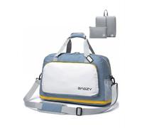 BAGZY Bolsa Viaje Cabina Avion 55x40x23cm Lufthansa Eurowing Grande Equipaje de Mano 50L Expandible Bolsa Deporte Gimnasio Maleta Cabina Maternidad Hospital Gym Impermeable Mujer Hombre, Azul