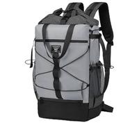 BAGZY Mochila Enrollable Mochila Viaje Cabina Avion 40x30x15 para British Airways Hombre mujer Mochilas para Ordenador Portátil 17.3 Pulgadas Impermeable para Trabajo Camping Ciclismo Escuela Grau