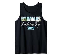 Bahamas Birthday Trip 2026 Bday Party Summer Vacation Crew Camiseta sin Mangas