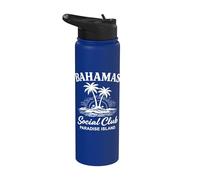 Bahamas Club Social Paradise Island Stainless Steel Insulated Water Bottle