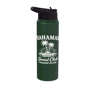 Bahamas Club Social Paradise Island Stainless Steel Insulated Water Bottle