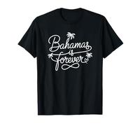 Bahamas es para Siempre - Arte de línea de corazón patriótico de Las Bahamas Camiseta