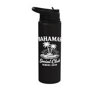 Bahamas Social Club Bimini 2026 Vacaciones Stainless Steel Insulated Water Bottle