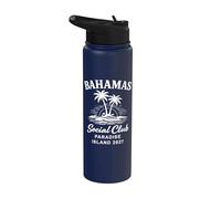 Bahamas Social Club Paradise Island 2027 Viaje Stainless Steel Insulated Water Bottle