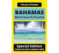 Bahamas Word Search Puzzles: The Joy of Puzzles Special Edition: Word Searches with Easy-to-Read Print Featuring Islands, Beaches, Landmarks, and All ... - Great Gift for Bahamas Lovers, Travelers
