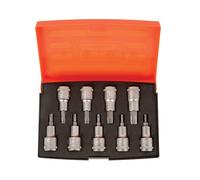 Bahco 1.3cm Drive Conector Broca Torx Juego 9 Piezas Acabado Mate En Caja S9TORX