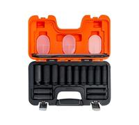 Bahco 1.3cm Vasos Hondos Métricos Toma de Impacto Juego Individual Hex 14 Piezas
