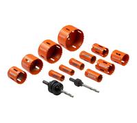 Bahco 3834-PROMO-122 Plumber's Dos Metales Broca de Corona Set, 14 Piezas