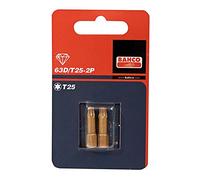 Bahco 63D/T30-2P - Carton De 2 Puntas Diamante Torsion 1/4" Torx30 25Mm