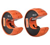 Bahco BAH306PACK - Cortadores de tubos, color naranja, 15 mm y 22 mm | Paquete doble de cortadores automáticos de tubos para un corte rápido y limpio de tubos de 15 mm y 22 mm