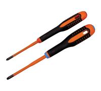 Bahco BE-9890SL Destornillador Combinado Aislado ERGO™ SLIM Paquete Doble