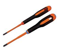 Bahco BE-9890SL ERGO™ Destornillador aislado VDE, juego de 2 piezas