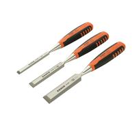 Bahco Borde Biselado Juego de Cinceles para Madera 3 Piezas Tamaño 12 ,18 Y 25mm