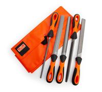 Bahco Ergo Surtido Ingenieros Juego de Limas 200mm 5 Piezas Enrollable Cartera