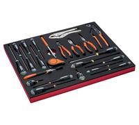 BAHCO Juego de destornilladores/alicates en bandeja de foam 3/3 Fit&Go, 23