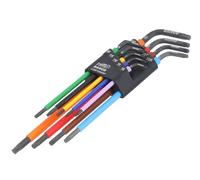 Bahco Juego de Llaves L Torx Largas Coloridas, 9 Piezas C1997TORX/9P