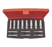 BAHCO Juego de vasos serie larga con cuadrado de 3/8"