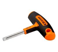 BAHCO Llaves de vaso con agarre de mango en T, 1/4" x 45 mm