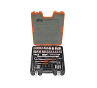 Bahco Métrica Imperial Enchufe Set 1/4 & 1.3cm Drive Hexagonal Simple 77 Piezas