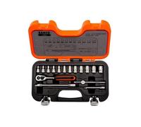 Bahco Métrico Enchufe Set 16 Piezas 0.6cm Drive Hexagonal Simple En Estuche