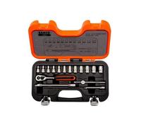Bahco Métrico Enchufe Set 16 Piezas 0.6cm Drive Hexagonal Simple En Estuche
