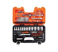 Bahco Métrico Enchufe y Broca Juego 56 Piezas 1/4 & 1.3cm Drive Bi Hex Caja S560